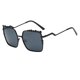 thumbnail image 2 of de terre de Mujer Lente Brillo Cuadrado Proteccón 400 Gradual para Conducción Playa Viaje Gris Colcomx Gafas de sol de mujer de moda, 2 of 8