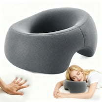 Massage Headrest for Bed, Ergonomic Memory Foam Massage Pillow, Face Down Pillow
