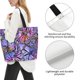 thumbnail image 3 of Fotbe Watercolor Butterflies Bolsa Tote Estética de Lona con Estampado para Mujer - Bolsa Reutilizable de Hombro Casual para Vacaciones, Compras, Trabajo y Gimnasio, 3 of 8