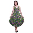 thumbnail image 1 of Bimba Robe de Plage Bohème Midi Sans Manches Imprimée Florale pour Femmes - Très Grande Taille, 1 of 1