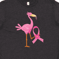 thumbnail image 4 of Inktastic Breast Cancer Pink Ribbon Flamingo Youth T-Shirt, 4 of 5
