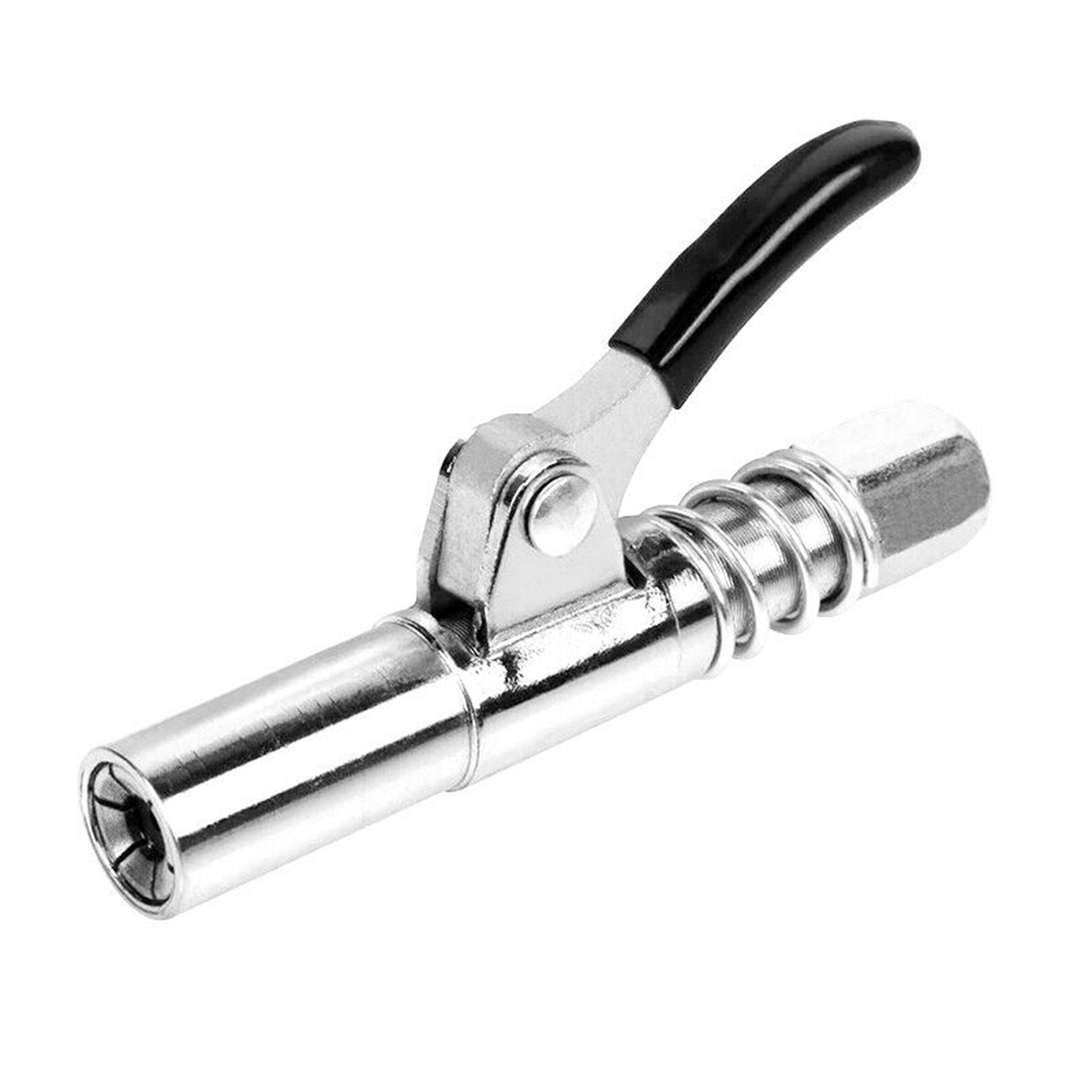 YeekTok 10000PSI Professional Grease Gun Coupler Release Lock Oil Injection Nozzle Silver