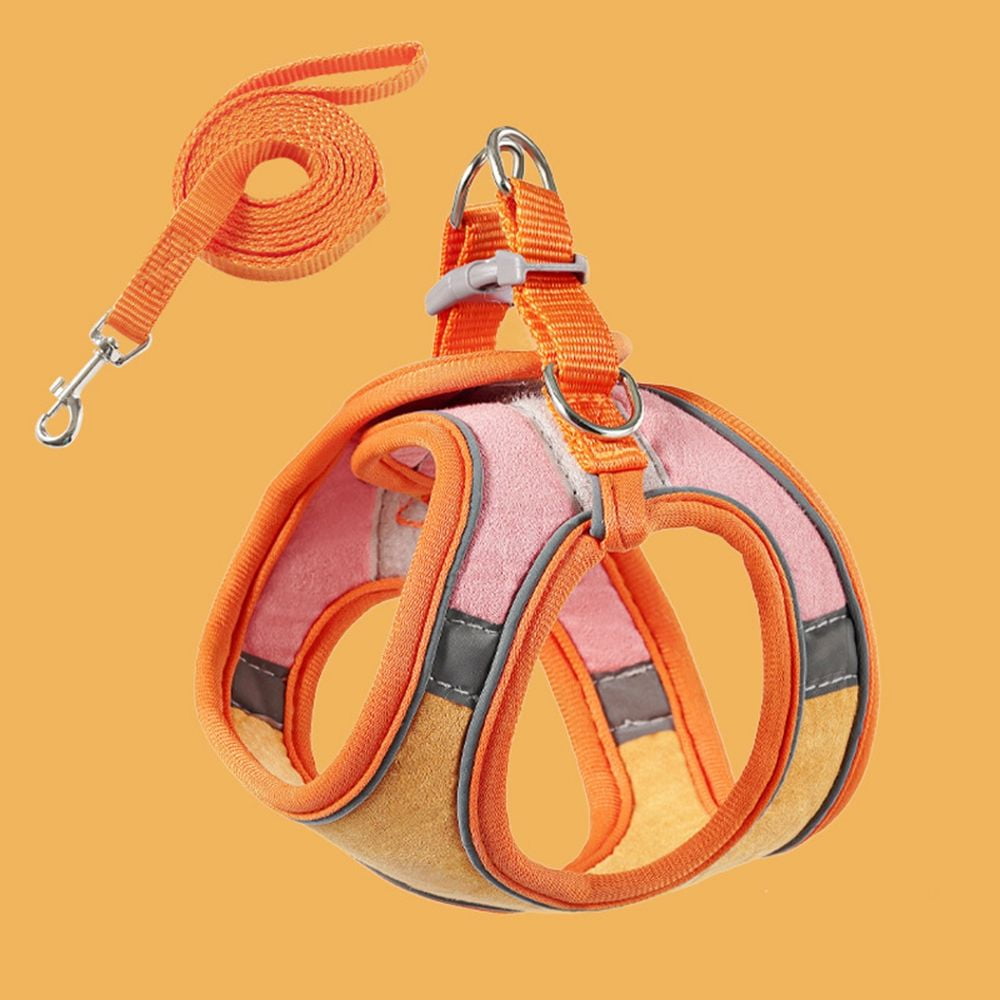 For Cat Puppy,Rabbit Outdoor Adjustable Breathable Soft Dog Leash Cat