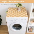thumbnail image 3 of 130 x 55 cm Fridge Protective Cover with Storage Pockets, Washing Machine Dust Cover, Washing Machine Cover, Washing Machine Protective Cover (yellow), 3 of 5