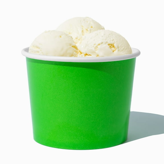 UNIQ 16 oz Green Ice Cream Cups - 1000/Case