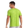 thumbnail image 2 of Zaldita Men's Camouflage Pattern Short Sleeve T-Shirt Quick Dry Athletic Running Workout Fitness Top Fluorescent Green 5XL, 2 of 4