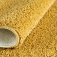 thumbnail image 4 of Rugs.com Bano Everyday Bath Mat Collection Rug – 1' 8 x 2' 7 Mustard Yellow Machine Washable Shag Bath Mat, Extra Soft and Absorbent, Non-Slip, Quick Dry, Perfect for Bathroom, 4 of 7