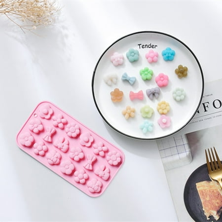 

NIUREDLTD Flowers Bow Tie Silicone Mould Fondant Cake Chocolate Cookie Decorating Mould Cake Tools