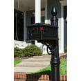 Gibraltar Mailboxes Stratford Medium Black Plastic AllinOne Outside