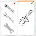 thumbnail image 6 of ERTZAE Adjustable Wrench Stainless Steel,0.24-2.68"Large Opening Short Handle Wide Jaw,Wide Jaw Opening For Plumbing,Drop Forged Adjustable Wrench With Ergonomic Grip,Rust Resistant Plumbing Wrench, 6 of 8