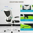 thumbnail image 3 of Ergonomic Desk Chair with Adjustable Height Lumbar Support and Tilt Tension Backrest, Home Office Mesh Computer Chair Executive Swivel Task Chair, 3 of 7