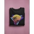 thumbnail image 3 of A Vaporwave Sunset Sweatshirt Women -Image by Shutterstock, Female 3X-Large, 3 of 4