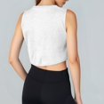 thumbnail image 4 of JULMCOMO Tank Tops for Women Crew Neck Workout Athletic Summer Cropped Tank Tops Sleeveless Breathable Gym Yoga Shirts White One Size, 4 of 5
