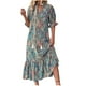 thumbnail image 1 of Vestido de Verano para las Mujeres Corbata de Impresión Sexy V-Cuello Vestido Casual, Vestido Sexy para las Mujeres, 1 of 8