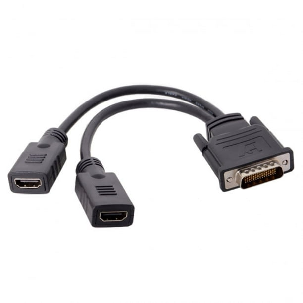 Tilbud Tilpasning uld Chenyang CY DMS-59Pin Male to Dual HDMI 1.4 HDTV Female Splitter Extension  Cable for PC Graphics Card Cable - Walmart.com