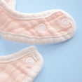 thumbnail image 5 of Zwiiyzr Neutral Baby Bibs Newborn Toddler Trendy Cute Solid Color Cotton Gauze Frenulum Bib Saliva Towel for 0-3 Years Pink, 5 of 7