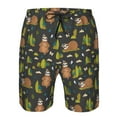 thumbnail image 4 of Naloa Funny Sloths In The Forest Men's Beach Shorts, Surfing shorts, Swim trunks, Quick Dry Swim Trunks for Surfing Beach Fun - XX-Large, 4 of 9