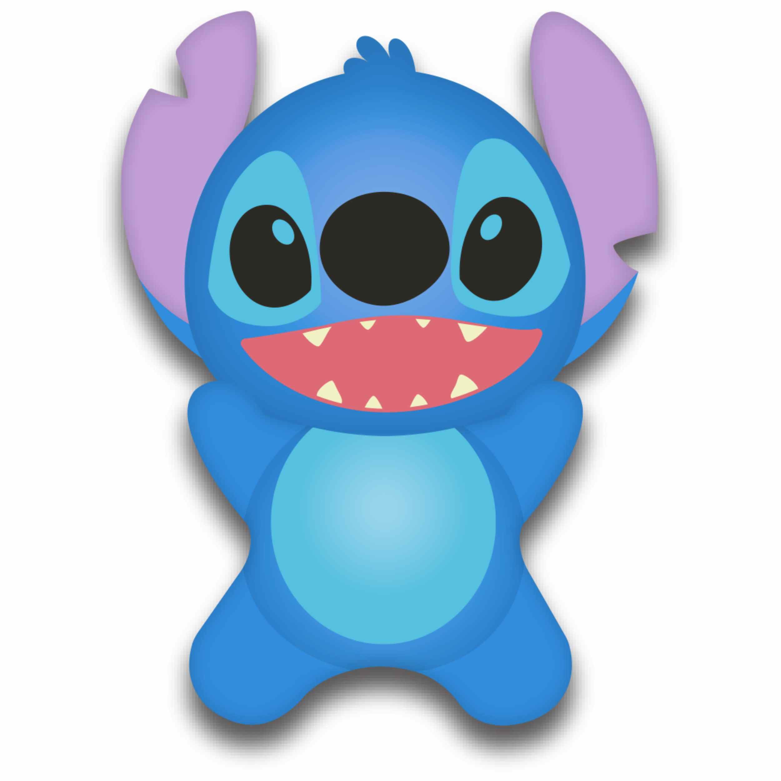 Ja-Ru Disney Stitch Jumbo Jiggly Characters Novelty Toy Child 4+ TPR