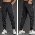 thumbnail image 3 of Kalauyu Men's Cargo Pants with Multi Pockets Hiking Sweatpants Casual Athletic Jogger Sports Outdoor Trousers Lightweight, 3 of 6
