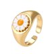 thumbnail image 1 of Anillo De Margarita Retro Ajustable, Anillo De Flores, Anillo De Personalidad A La Moda, Regalo Para Amantes Noticed AP005737-00, 1 of 6