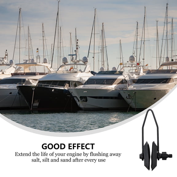 Universal Outboard Motor Water Flusher Cup Muffs Dual Water Feed for Boat