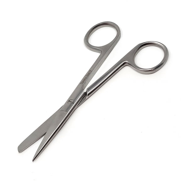 Versatile Lab Dissecting Scissors 4.5 Inch Straight Stainless Steel Blades with Sharp/Blunt Tips