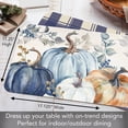 thumbnail image 3 of CounterArt "Pumpkin Blues" 4-Pack Reversible Flexible Plastic Tabletop Placemats, 3 of 8