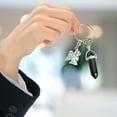 thumbnail image 4 of Dvkptbk Crystals Keychain Hexagonal Keychain Chakra Healing Crystals, Couples Keychains ,Keyring Handbag Pendant Decor,Valentines Day Gifts Jewelry, 4 of 4