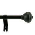 thumbnail image 7 of Deco Window 48 to 84 inch Extendable Curtain Rod With Urn Finials (5/8 Inch Diameter, Black), 7 of 7