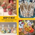 thumbnail image 4 of 100pcs 9X12 inch Cellophane Bags Cellophane Treat Bag Clear Gift Cake Pop Candy Bags Cello for Party Favors Goodie Favor Bakery Cookie with 5" Twist Ties, 4 of 9
