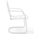 thumbnail image 4 of Pemberly Row Chaise de Jardin en Métal en Blanc (Lot de 2), 4 of 10