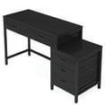 thumbnail image 3 of Spaco 5-Drawer Computer Desk, Study Writing Table with Reversible Drawer Cabinet, Desk for Indoor as Home, Office, Black, 3 of 7