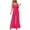 Red, variant on Lenpel Jumpsuits for Women Dressy Casual Sleeveless Spaghetti Strap V Neck Pleated Wide Leg Rompers Trendy Loose Overalls