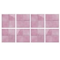 thumbnail image 3 of 8 Sheets Pink Tiles Wall Stickers 6"x6" Kitchen Backsplash Tile Decals Self-Adhesive Removable Bathroom Decor Sticker Tile Contact Paper 3D Effect Peel and Stick, 3 of 9