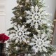 thumbnail image 1 of Decoración Del Árbol De Navidad Copos de nieve brillantes de 10 cm, 24 piezas de copos de nieve de invierno, decoración de copos de nieve para niños y adultos, 1 of 5