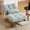 Mint Green, variant on Villeston Corduroy Accent Chair with Adjustable Backrest,Reclining Chair For Reading Room,Living Room,Apartment, Office,Dark Gray