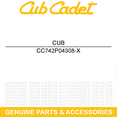 thumbnail image 6 of CUB CADET 742P04308-X Xtreme 21.23" Blades 6-Pack RZT SX42 XT1 XT2 ZT1 LTX1040 LTX1042 Tractors, 6 of 8