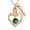 Green, variant on Personalize Crystal Heart Cremation Urn Pendant Necklace for Cremation Ashes Urn Necklace Lockets for Human Ashes Memorial Jewelry
