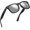 Translucent Black | Silver Mirror, variant on Translucent Frame Colorful Neon 80s Mirrored Sunglasses for Men Women