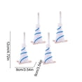 thumbnail image 3 of AUNVITO 4pcs Christmas Cone Sequin Mini Hat Tree Ornament, Glitter Xmas Decoration Hanging Pendant for Holiday Party Home Decor, 4pcs, 3 of 5