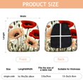 thumbnail image 3 of Pioneer Flower Seat Covers for Dining Room Chairs Set Of 6,Stretch Printed Washable Chair Seat Cover with Elastic Ties and Button,Removable Waterproof Couch Cushion Covers, 3 of 6