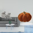 thumbnail image 2 of Escultura de calabaza de gato, adorno decorativo para dormitorio, sala de estar, oficina, sofá, cojín, regalo de inauguración de la casa, decoración, 2 of 8