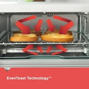 BLACK+DECKER Crisp ‘N Bake Air Fry 4-Slice Toaster Oven, Silver & Black, Fits 9 Inch Pizza, .35 Cubic Feet