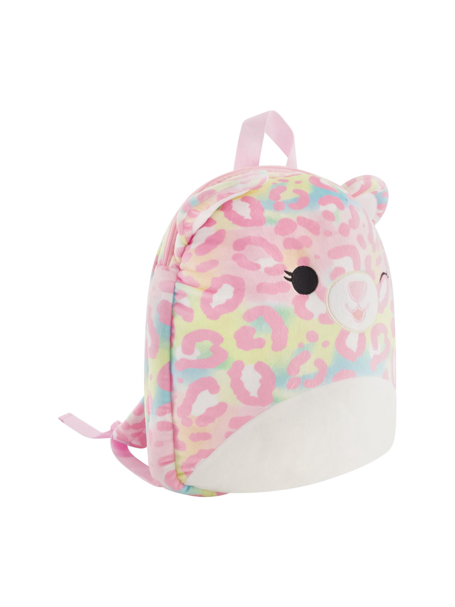 Squishmallows Plush Backpack, Michaela Mini Handbag with Adjustable Shoulder Straps, Pink