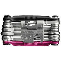 Crankbrothers Bicycle M10 Multi Tool Including 19 Tools,Black/Rose Red