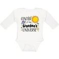 thumbnail image 3 of Inktastic Center of My Grandma's Universe Boys or Girls Long Sleeve Baby Bodysuit, 3 of 5