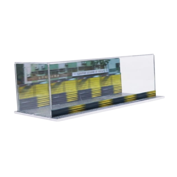 Vitrina para maquetas de coches a escala 1/64, escena de aparcamiento, garaje independiente, organizador de cajas D