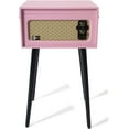 thumbnail image 3 of Arkrocket Discovery 3-Speed Record Player Retro Bluetooth Turntable Built-in Speakers Legs (Pink), 3 of 6