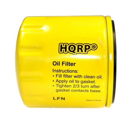 Long Thin Oil Filter HQRP Oil Filter for BRIGGS & STRATTON 491056 / 4153 Replacement fits All Vanguard & Twin Cylinder Engines + HQRP Coaster ()