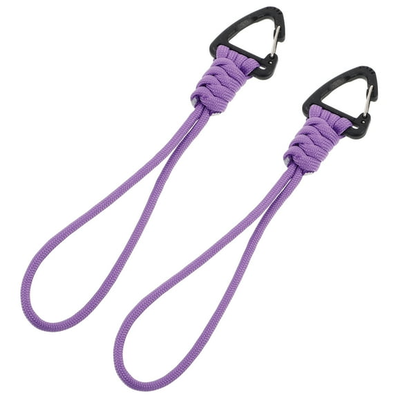 PENIKOKO 2-Pack Multifunctional Paracord Carabiner Keychain Lanyard for Outdoor Hiking Camping Gear
